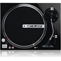 Reloop RP-2000-M DJ Turntable with Quartz Driven Direct Drive- Metallic Black